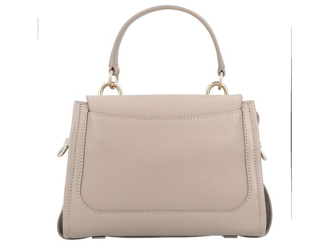 Chloé Mini borsa Tess in pelle grana e morbida Grigio - vista 8