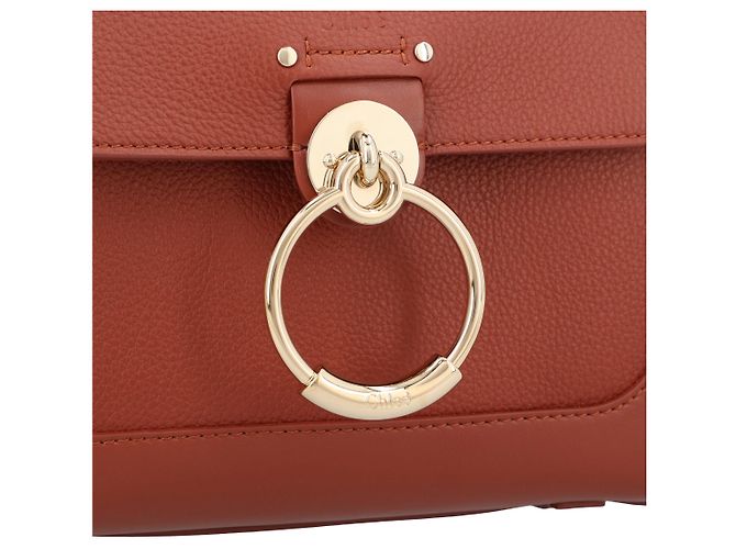 Chloé Mini Tess Tagestasche aus genarbtem und weichem Leder - Ansicht 10