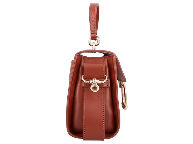 Chloé Mini Tess Tagestasche aus genarbtem und weichem Leder - Ansicht 5