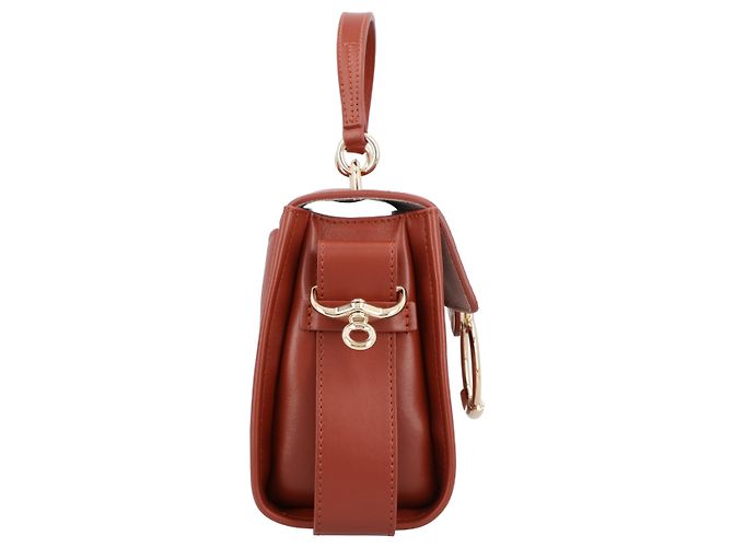 Chloé Mini Tess Tagestasche aus genarbtem und weichem Leder - Ansicht 6