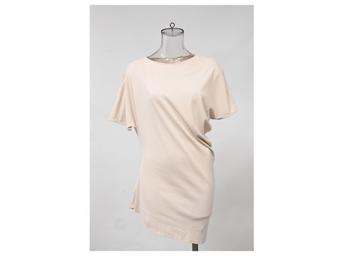 Top de manga corta Jil Sander en algodón beige - vista 6
