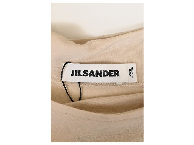 Top de manga corta Jil Sander en algodón beige - vista 9