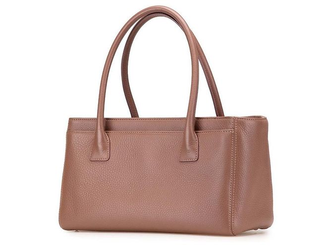 Chanel Executive Tasche aus Leder Lila - Ansicht 2