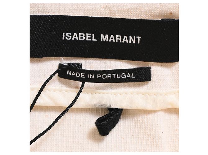 Falda mini de algodón blanco con adornos de volantes de Isabel Marant Crudo - vista 4