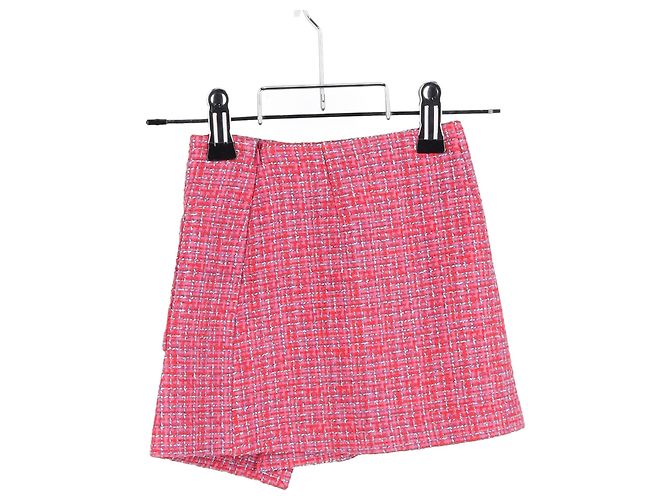 Gonna mini asimmetrica in tweed Maje Jolia in poliamide rosa - vista 5