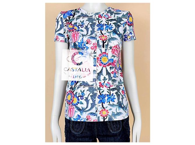 Chanel Camiseta Kaleidoscope CC Logo París / Dubái 38 FR Multicolor - vista 2