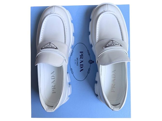 Prada Monolith Slipper Weiß - Ansicht 11