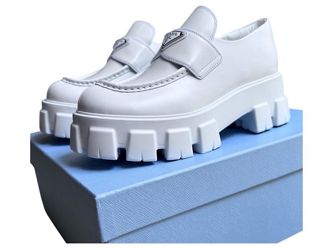 Prada Monolith Slipper Weiß - Ansicht 12