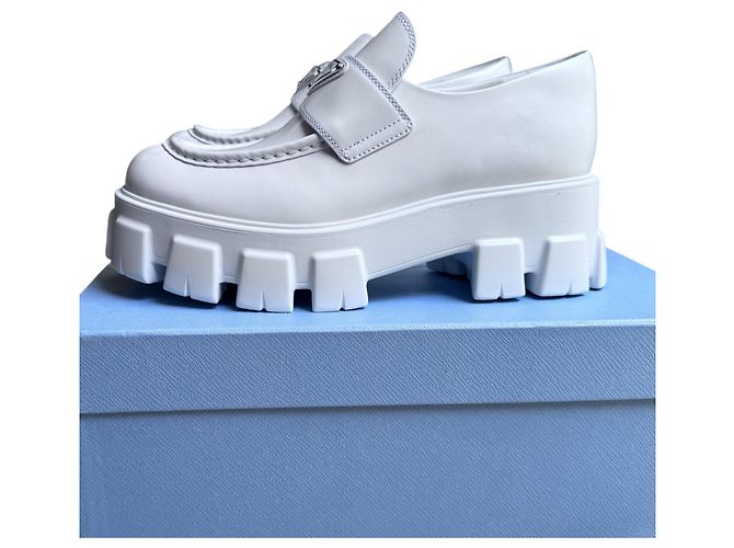 Prada Monolith Slipper Weiß - Ansicht 13