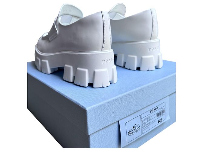 Prada Monolith Slipper Weiß - Ansicht 14