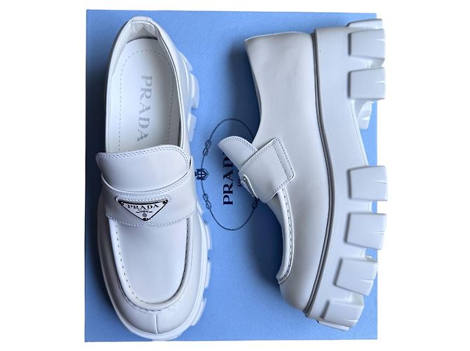Prada Monolith Slipper Weiß - Ansicht 17