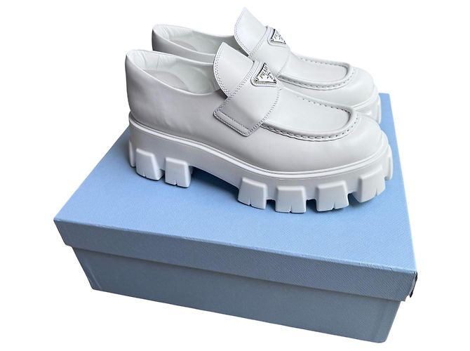 Prada Monolith Slipper Weiß - Ansicht 18