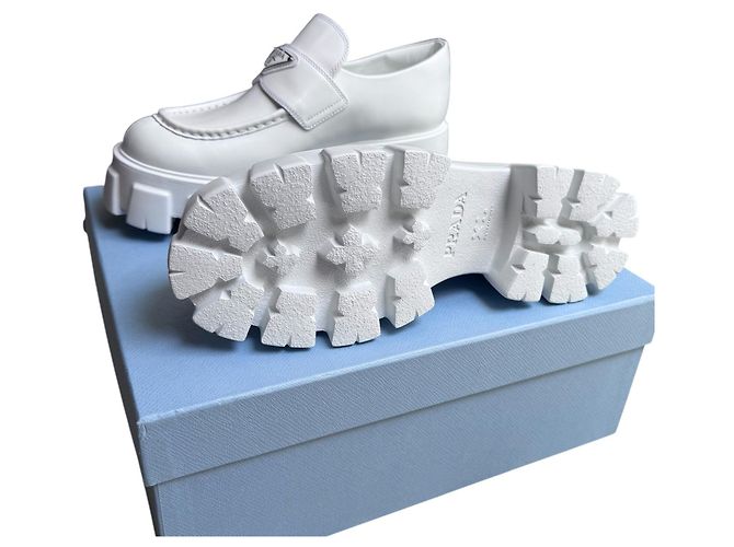 Prada Monolith Slipper Weiß - Ansicht 19