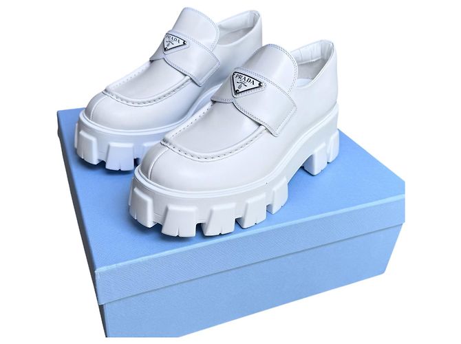 Prada Monolith Slipper Weiß - Ansicht 3
