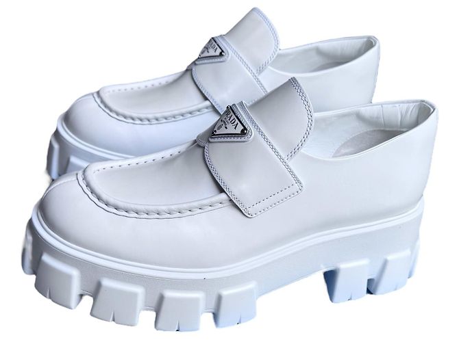 Prada Monolith Slipper Weiß - Ansicht 4