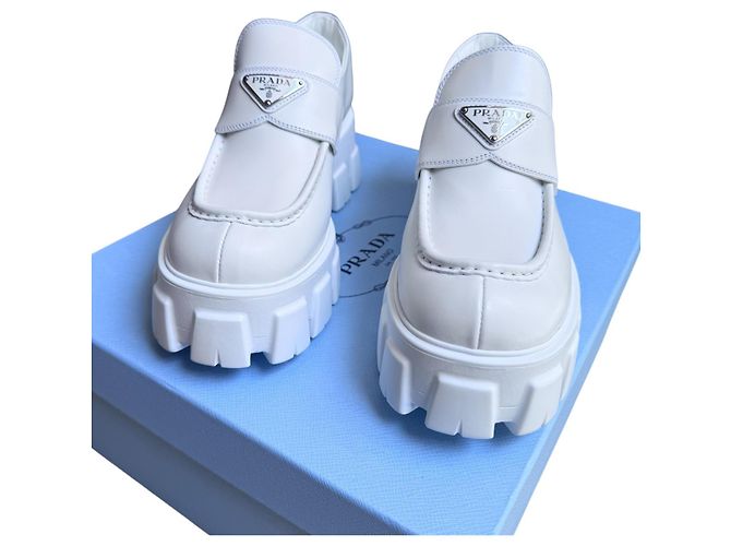 Prada Monolith Slipper Weiß - Ansicht 6