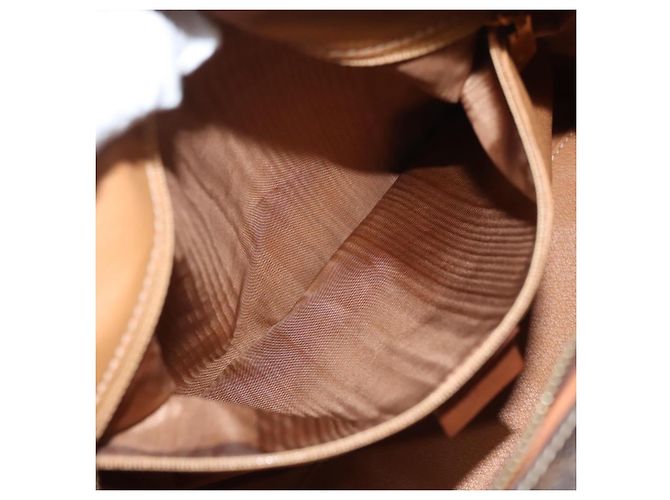 Céline Borsa a mano in tela Macadam CELINE in pelle PVC marrone oro Auth yk18442V D'oro - vista 10