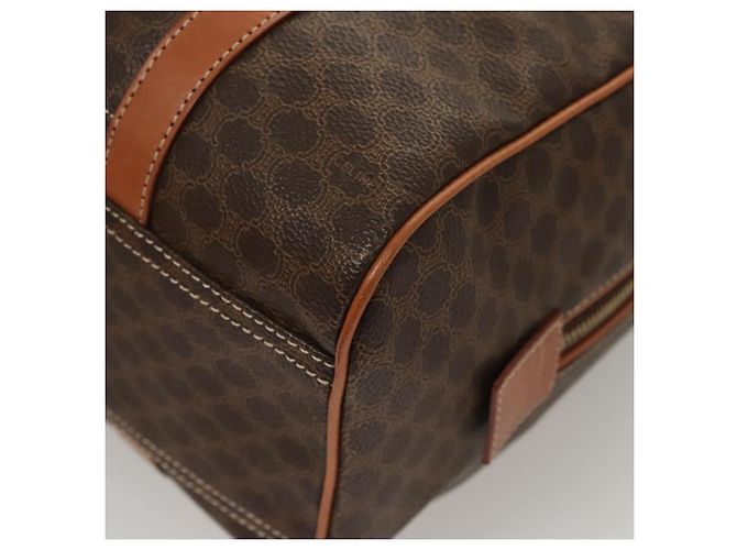 Céline Borsa a mano in tela Macadam CELINE in pelle PVC marrone oro Auth yk18442V D'oro - vista 17