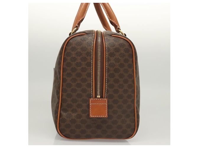 Céline Borsa a mano in tela Macadam CELINE in pelle PVC marrone oro Auth yk18442V D'oro - vista 3