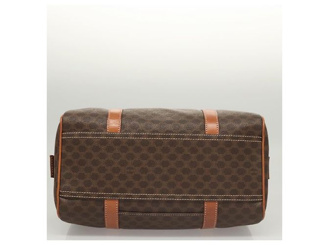 Céline Borsa a mano in tela Macadam CELINE in pelle PVC marrone oro Auth yk18442V D'oro - vista 5