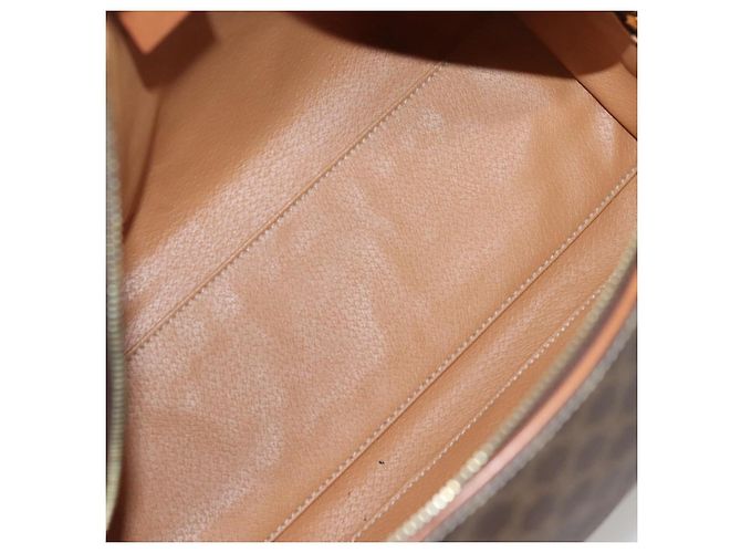Céline Borsa a mano in tela Macadam CELINE in pelle PVC marrone oro Auth yk18442V D'oro - vista 9