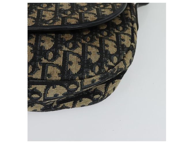 Borsa a spalla in tela Trotter Christian Dior blu navy oro Auth BD2178 D'oro - vista 14