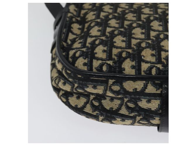 Borsa a spalla in tela Trotter Christian Dior blu navy oro Auth BD2178 D'oro - vista 15