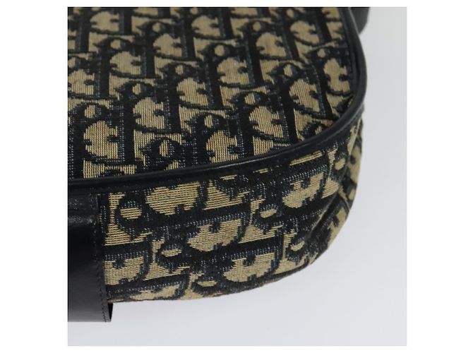 Borsa a spalla in tela Trotter Christian Dior blu navy oro Auth BD2178 D'oro - vista 16