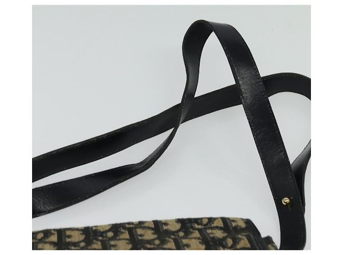 Borsa a spalla in tela Trotter Christian Dior blu navy oro Auth BD2178 D'oro - vista 8