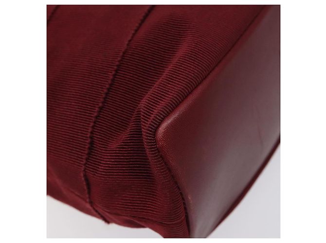 Borsa a spalla Vala in tela rossa e oro Auth BA2450 di Salvatore Ferragamo Rosso D'oro - vista 15