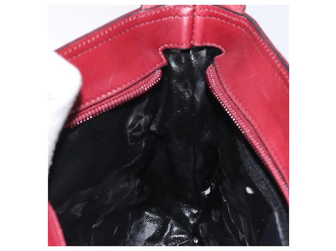 Borsa a spalla Vala in tela rossa e oro Auth BA2450 di Salvatore Ferragamo Rosso D'oro - vista 20