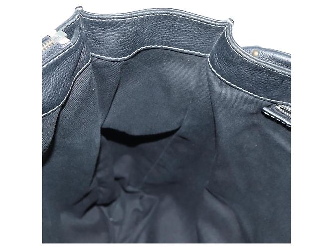 Chloé Sac à main Chloe Paddington en cuir noir or argent Auth PP580V - vue 22