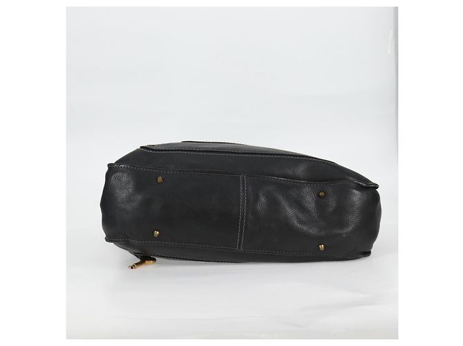 Chloé Sac à main Chloe Paddington en cuir noir or argent Auth PP580V - vue 5