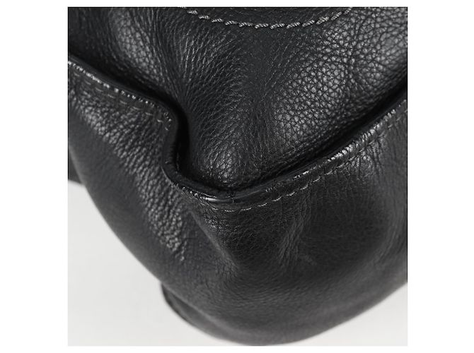 Chloé Sac à main Chloe Paddington en cuir noir or argent Auth PP580V - vue 8