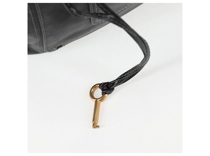 Chloé Sac à main Chloe Paddington en cuir noir or argent Auth PP580V - vue 9