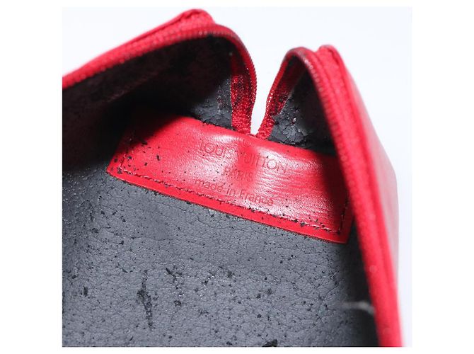 LOUIS VUITTON Estuche de Lápices Epi Rojo M56547 LV Auth am8480 Roja - vista 11