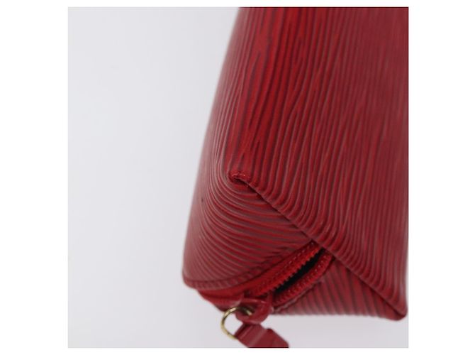 LOUIS VUITTON Estuche de Lápices Epi Rojo M56547 LV Auth am8480 Roja - vista 14