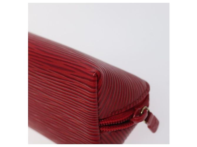 LOUIS VUITTON Estuche de Lápices Epi Rojo M56547 LV Auth am8480 Roja - vista 15