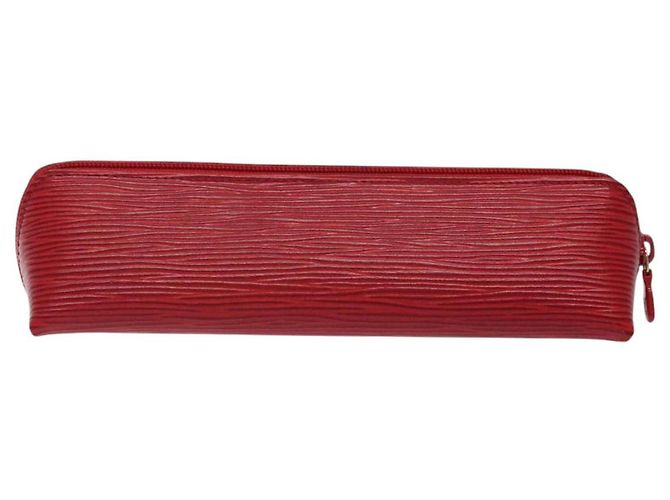 LOUIS VUITTON Estuche de Lápices Epi Rojo M56547 LV Auth am8480 Roja - vista 2