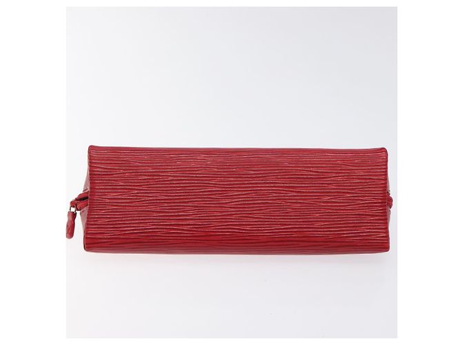 LOUIS VUITTON Estuche de Lápices Epi Rojo M56547 LV Auth am8480 Roja - vista 6