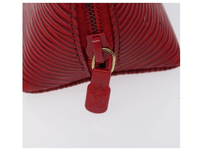 LOUIS VUITTON Estuche de Lápices Epi Rojo M56547 LV Auth am8480 Roja - vista 8