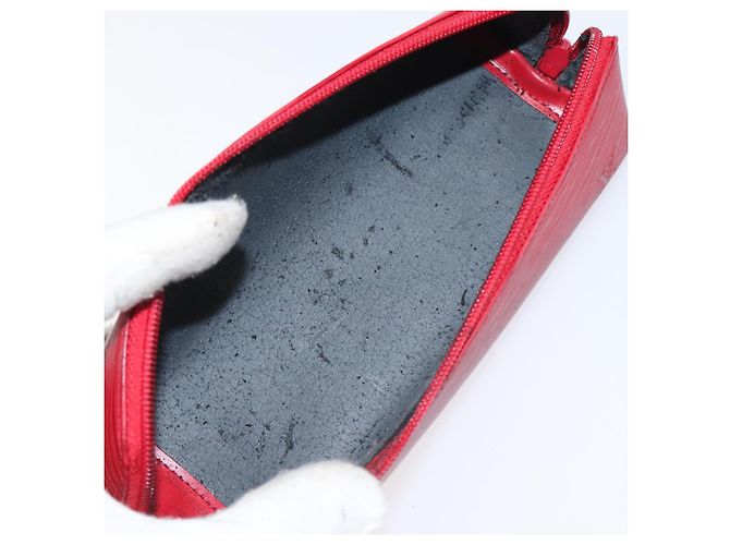 LOUIS VUITTON Estuche de Lápices Epi Rojo M56547 LV Auth am8480 Roja - vista 9