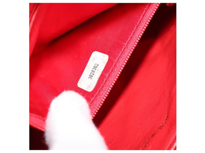 CHANEL Borsa a vita Matelassé Pelle Caviar Rossa Oro CC Auth BD2190 Rosso D'oro - vista 12