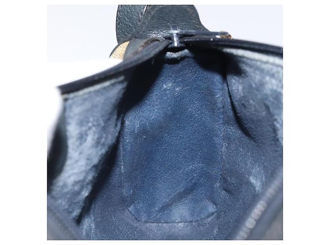 GUCCI GG Supreme Sherry Line Borsa a Spalla PVC Blu Navy Oro 89 02 018 Auth 125200 D'oro - vista 19
