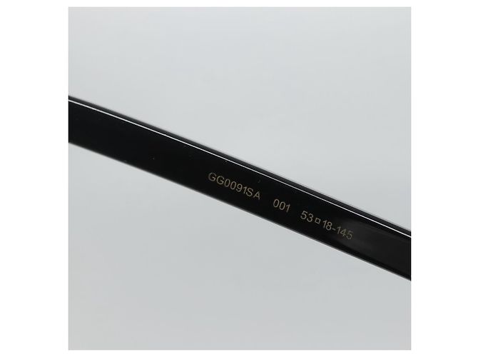 Occhiali da sole GUCCI in plastica nera Auth am8482 Nero - vista 10