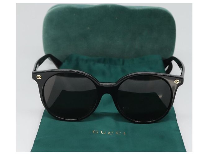 Occhiali da sole GUCCI in plastica nera Auth am8482 Nero - vista 11