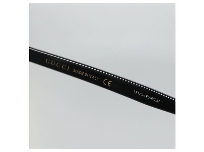 Occhiali da sole GUCCI in plastica nera Auth am8482 Nero - vista 9