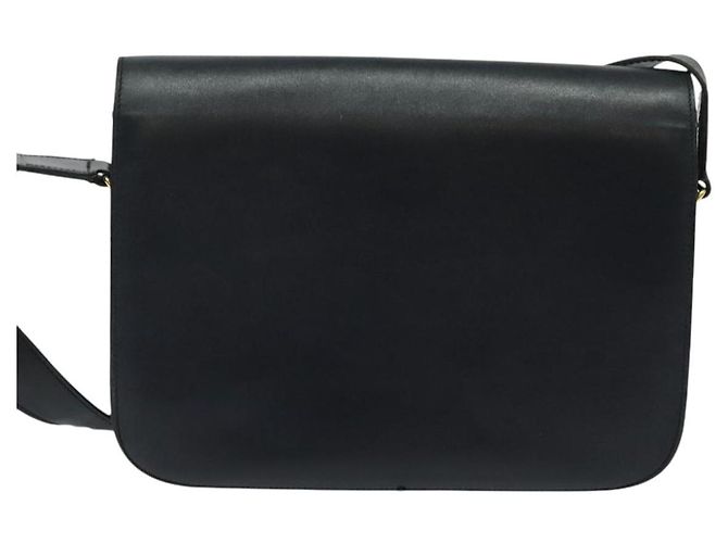 Céline Borsa a spalla CELINE in pelle blu navy e oro Auth bs25995 D'oro - vista 2