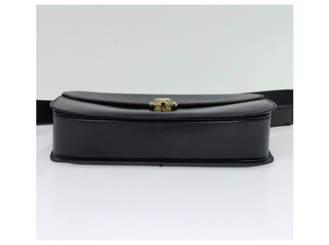Céline Borsa a spalla CELINE in pelle blu navy e oro Auth bs25995 D'oro - vista 5