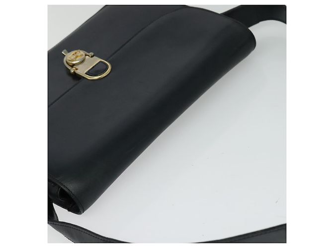 Céline Borsa a spalla CELINE in pelle blu navy e oro Auth bs25995 D'oro - vista 6